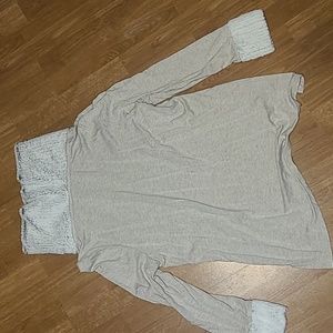 Sherpa collar soft sweater